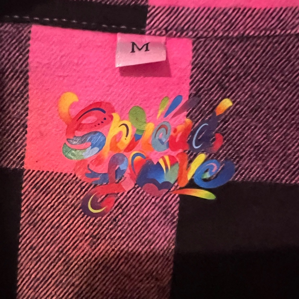 Spread Love tie dye flannel size M - Picture 4 of 8